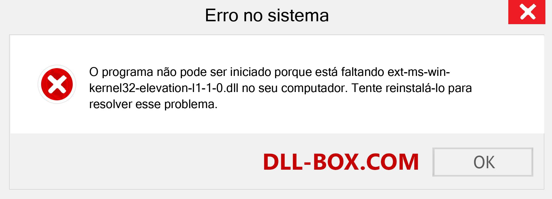 Arquivo ext-ms-win-kernel32-elevation-l1-1-0.dll ausente ?. Download para Windows 7, 8, 10 - Correção de erro ausente ext-ms-win-kernel32-elevation-l1-1-0 dll no Windows, fotos, imagens